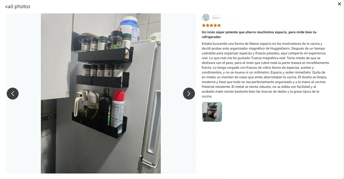 1-4 Pcs Metal Magnetic Spice Rack for Refrigerator Strong Magnet Organizer Shelves Black Spice Storage for Oven Washer and Dryer