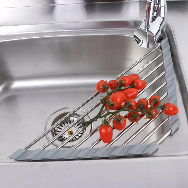 Kitchen Sink Water Filter Rack Foldable Triangular Sink Storage Rack Drain Rack Stainless Steel Storage For Bowls And Chopsticks Kitchen Sink Water Filter Rack Foldable Triangular Sink Storage Rack Drain Rack Stainless Steel Storage For Bowls And Chopsticks