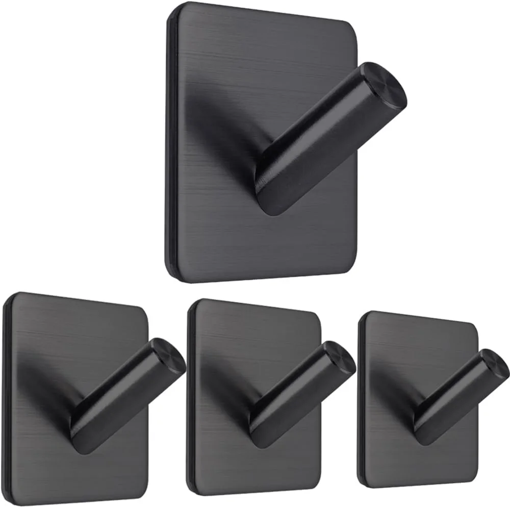Adhesive Towel Hooks Heavy Duty Towel Hanger Waterproof Stainless Steel Stick On Shower Bathroom Kitchen Storage Holder Hooks Adhesive Towel Hooks Heavy Duty Towel Hanger Waterproof Stainless Steel Stick On Shower Bathroom Kitchen Storage Holder Hooks