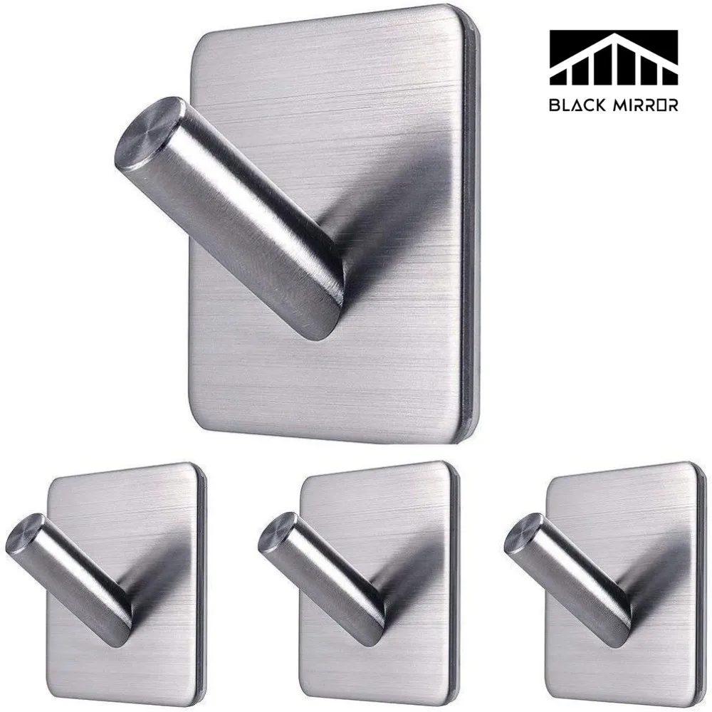 Adhesive Towel Hooks Heavy Duty Towel Hanger Waterproof Stainless Steel Stick On Shower Bathroom Kitchen Storage Holder Hooks Adhesive Towel Hooks Heavy Duty Towel Hanger Waterproof Stainless Steel Stick On Shower Bathroom Kitchen Storage Holder Hooks