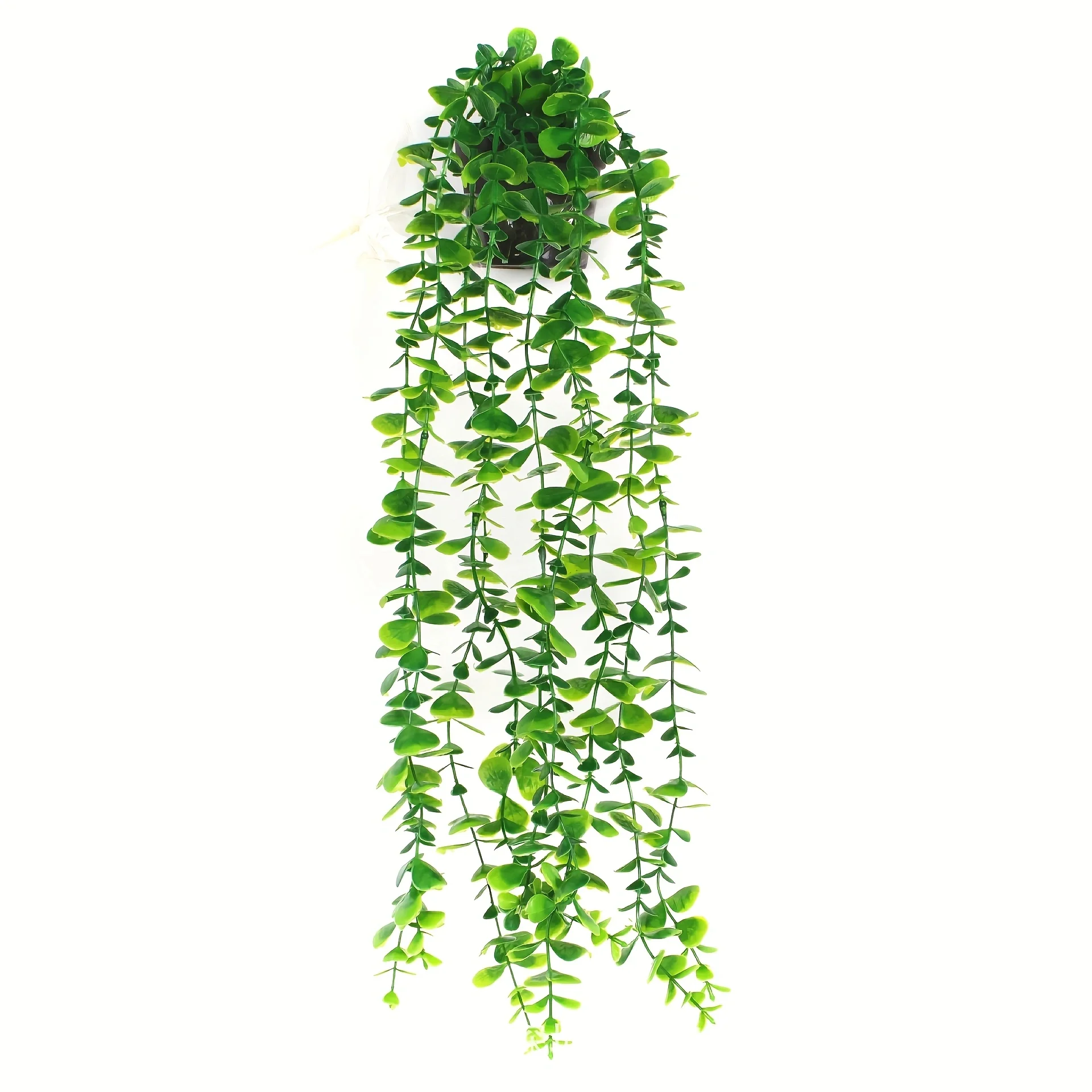 Artificial Hanging Plants, Eucalyptus Leaf Vine Fake Potted Plant Set, for Indoor and Outdoor Wall and Home Decoration