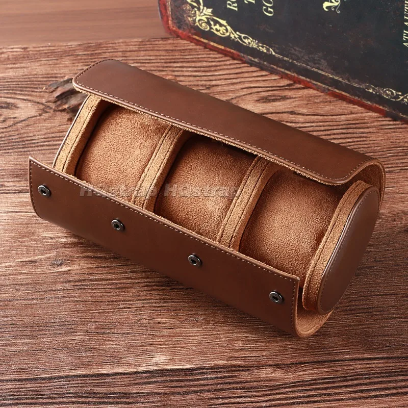 1/2/3 Slots Watch Roll Travel Case Portable Watch Storage Organizer Soft Suede Lining Anti-Scratch Watch Holder Box Display Bag 1/2/3 Slots Watch Roll Travel Case Portable Watch Storage Organizer Soft Suede Lining Anti-Scratch Watch Holder Box Display Bag