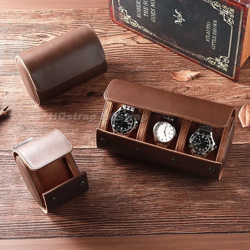1/2/3 Slots Watch Roll Travel Case Portable Watch Storage Organizer Soft Suede Lining Anti-Scratch Watch Holder Box Display Bag 1/2/3 Slots Watch Roll Travel Case Portable Watch Storage Organizer Soft Suede Lining Anti-Scratch Watch Holder Box Display Bag