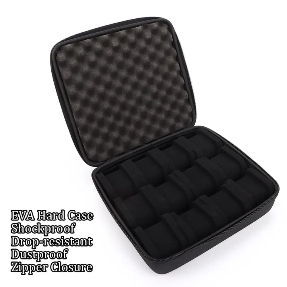 Portable 6/8/10/12/15 Slots Watch Box EVA Shockproof Watch Display Holder Hard Drop-resistant Watch Storage Box Home Use Portable 6/8/10/12/15 Slots Watch Box EVA Shockproof Watch Display Holder Hard Drop-resistant Watch Storage Box Home Use