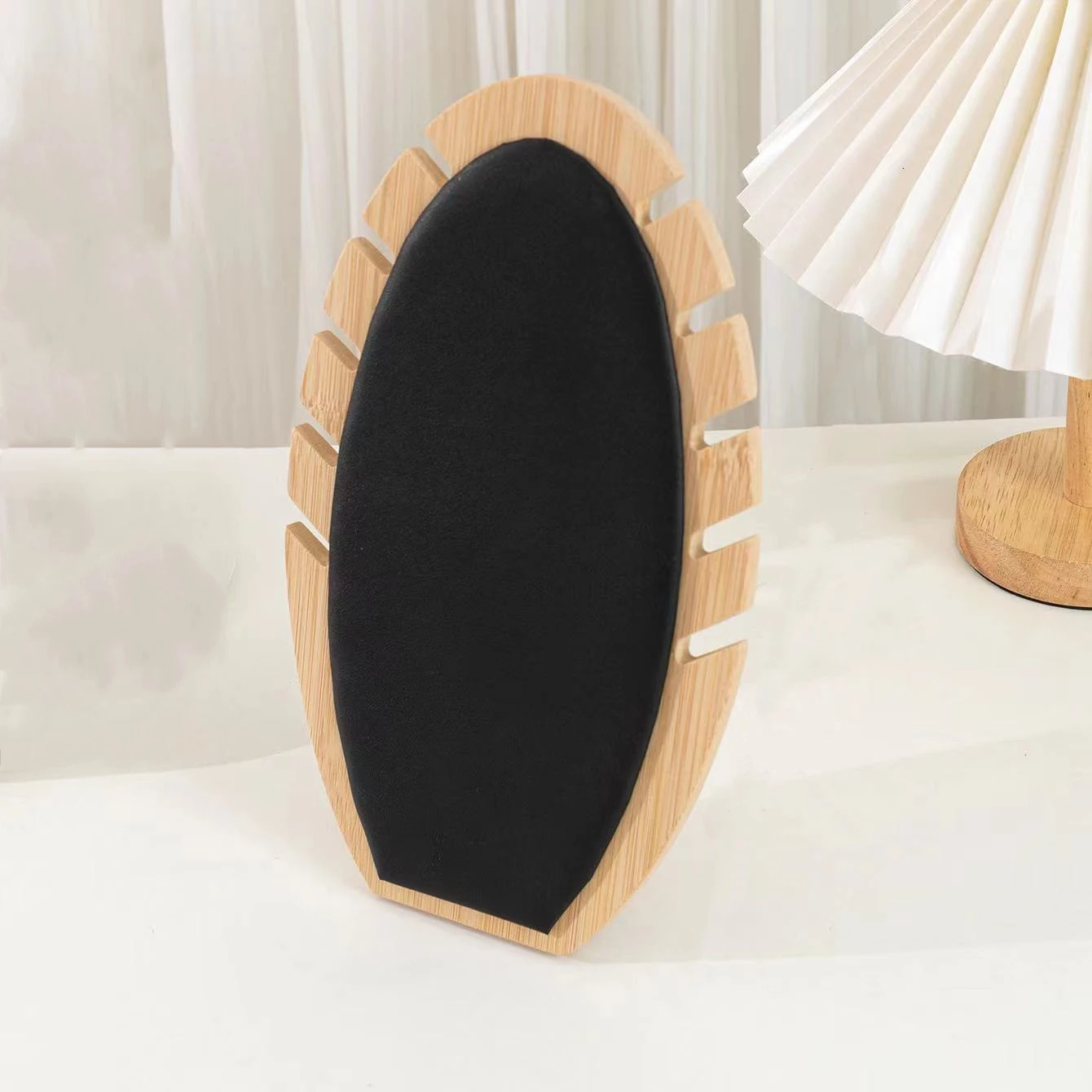 1pc Bamboo Wood Jewelry Display Stand Detachable Bracelet Necklace Pendant Stotage Rack Holder Display Board Jewellry Props