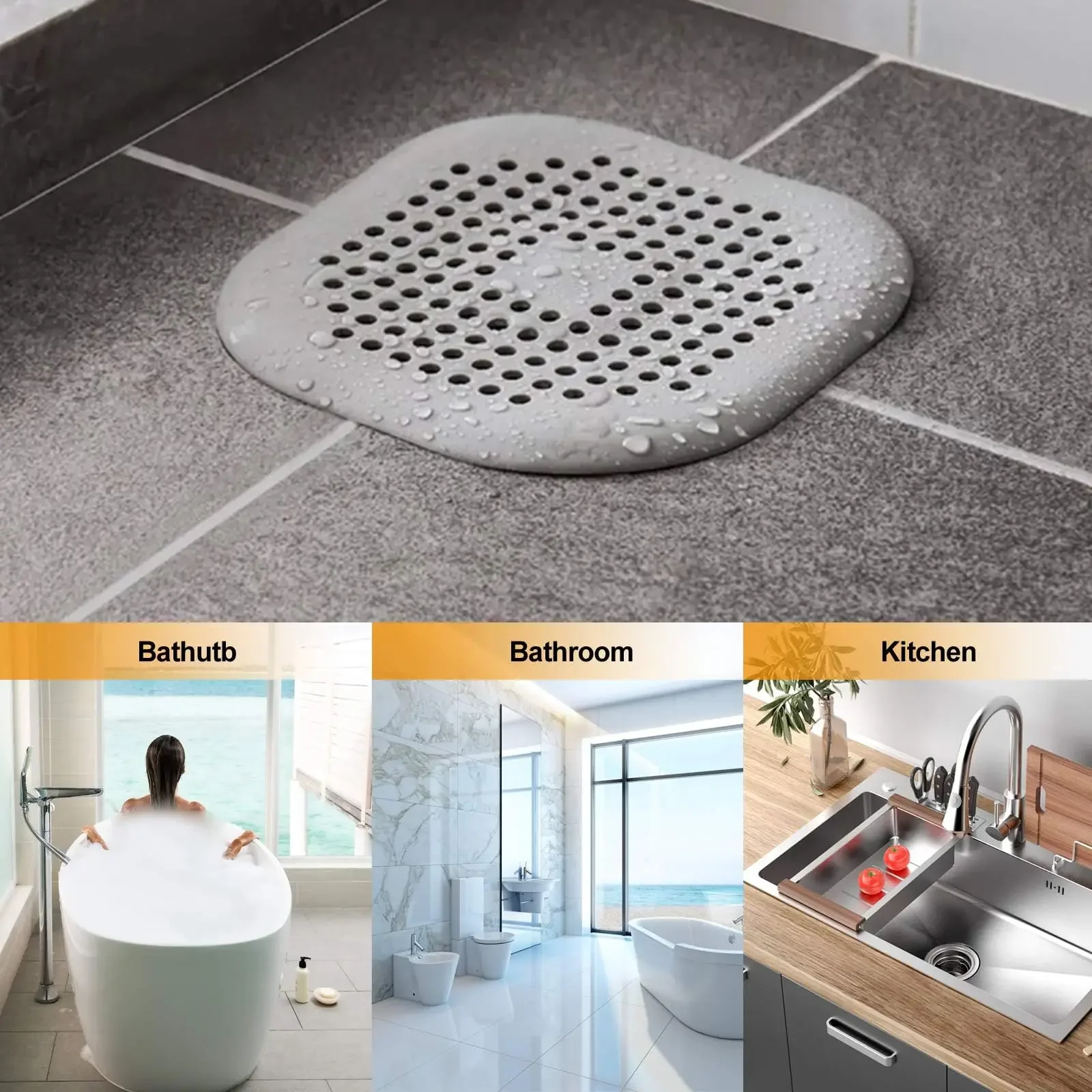 Plug Stopper Kitchen Sewer Silicone Bathroom Floor Bathtub WaterFilter Home Accessories shower drain hair catcher sink strainer Plug Stopper Kitchen Sewer Silicone Bathroom Floor Bathtub WaterFilter Home Accessories shower drain hair catcher sink strainer