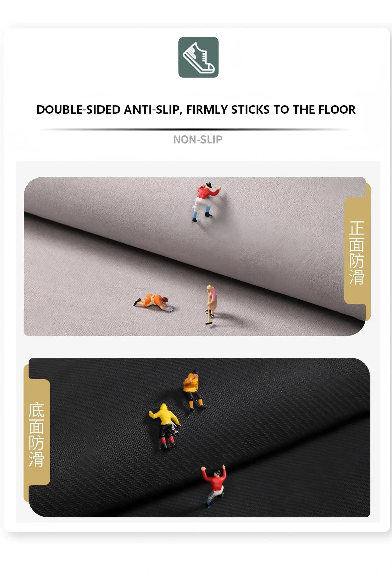 ANTI SLIP QUICK DRY ABSORBENT BATH MAT, DIRT RESISTANT DOOR MAT FOR BATHROOM ENTRANCE, SIMPLE STYLE BATHROOM FLOOR MAT