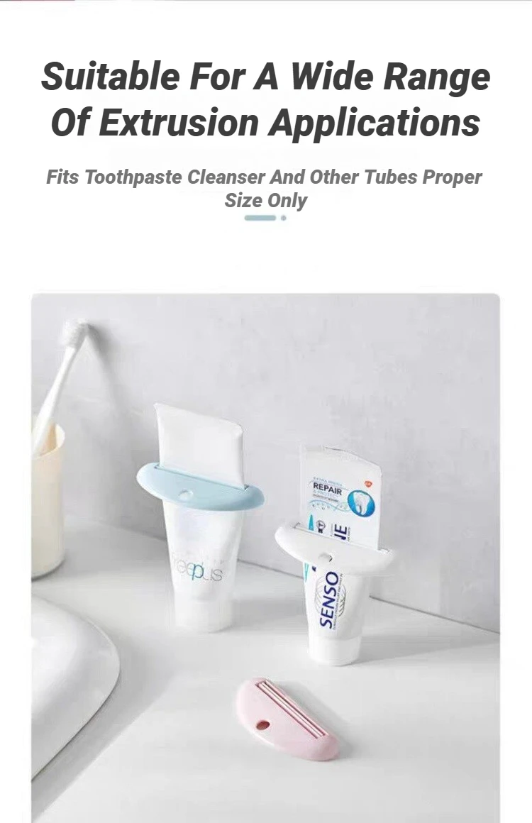 Multifunction Manual Toothpaste Tube Squeezer Clip Facial Cleanser Dispenser Extruding Clamp Bathroom Accessory