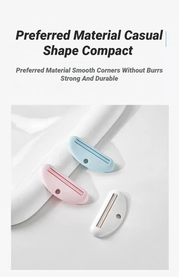 Multifunction Manual Toothpaste Tube Squeezer Clip Facial Cleanser Dispenser Extruding Clamp Bathroom Accessory