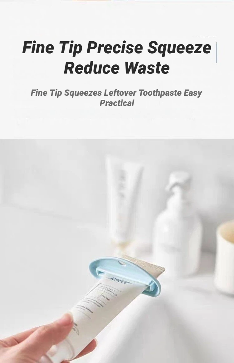 Multifunction Manual Toothpaste Tube Squeezer Clip Facial Cleanser Dispenser Extruding Clamp Bathroom Accessory