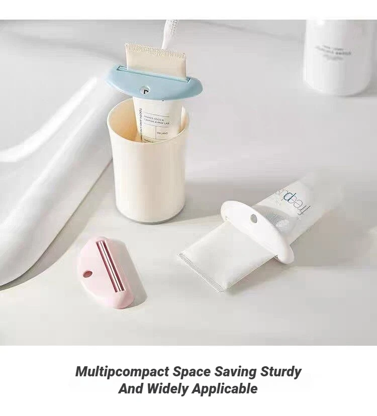 Multifunction Manual Toothpaste Tube Squeezer Clip Facial Cleanser Dispenser Extruding Clamp Bathroom Accessory