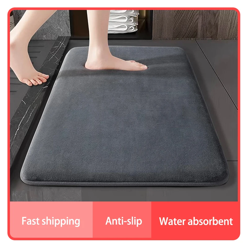 Super absorbent floor mat, super absorbent bath mat, super anti slip coral velvet bathroom floor mat, door mat Super absorbent floor mat, super absorbent bath mat, super anti slip coral velvet bathroom floor mat, door mat