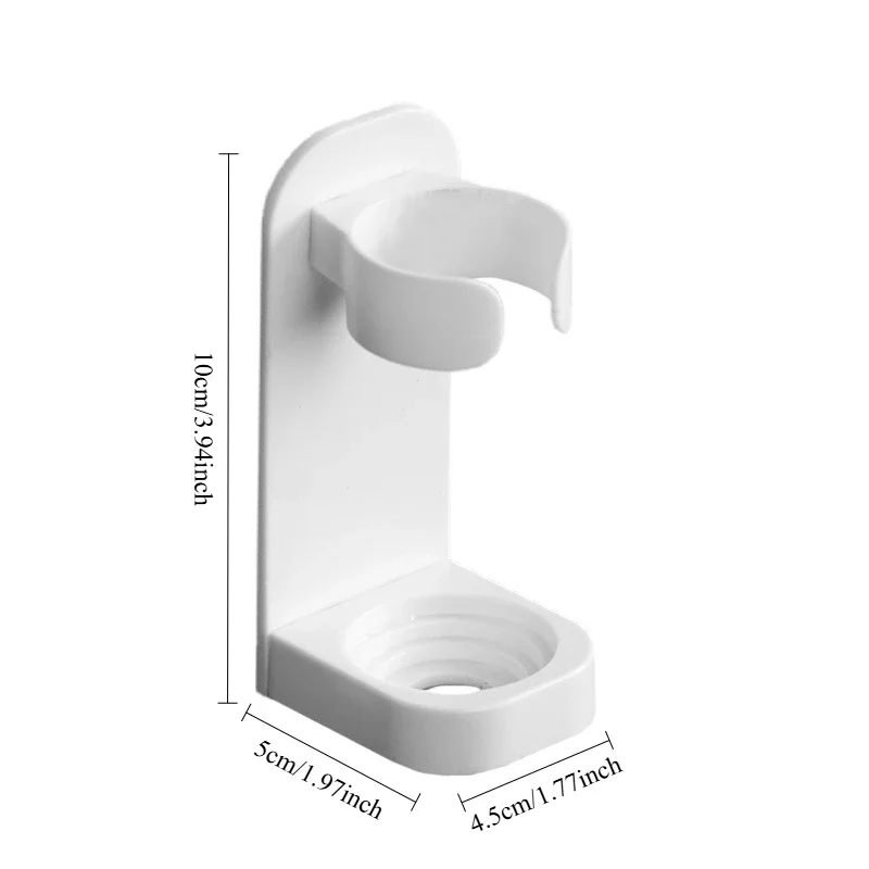 Adjustable Silicone Electric Toothbrush Holder, Non-Slip Wall Mount Toothbrush Base Rack, Fits 99% Electric Toothbrush Models
