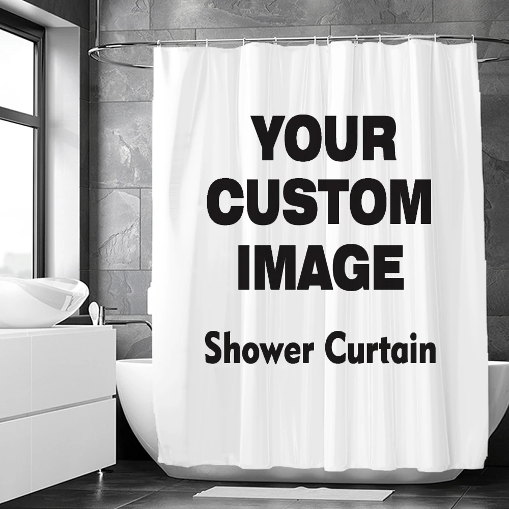 Custom Shower Curtain Bathroom Waterproof Curtains 3D Printing Customized Photo Polyester Bath Decor With Hooks for Dropshipping Custom Shower Curtain Bathroom Waterproof Curtains 3D Printing Customized Photo Polyester Bath Decor With Hooks for Dropshipping