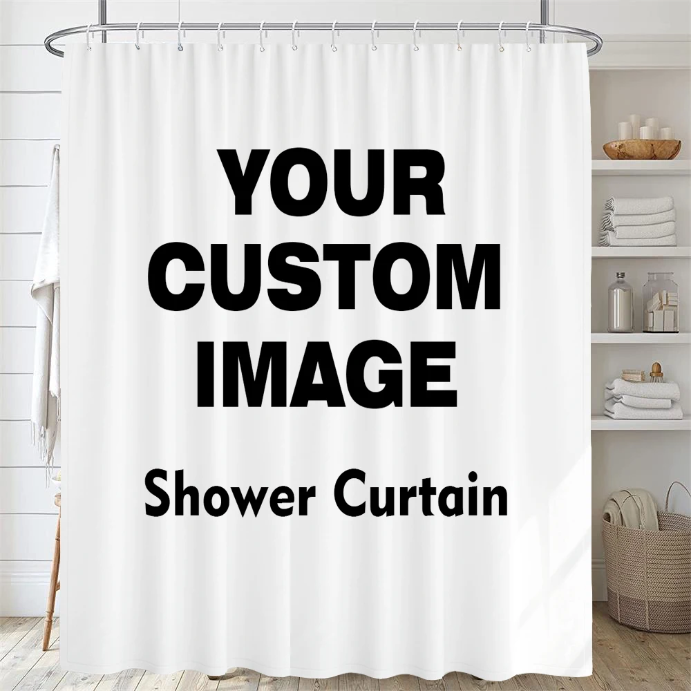 Custom Shower Curtain Bathroom Waterproof Curtains 3D Printing Customized Photo Polyester Bath Decor With Hooks for Dropshipping Custom Shower Curtain Bathroom Waterproof Curtains 3D Printing Customized Photo Polyester Bath Decor With Hooks for Dropshipping