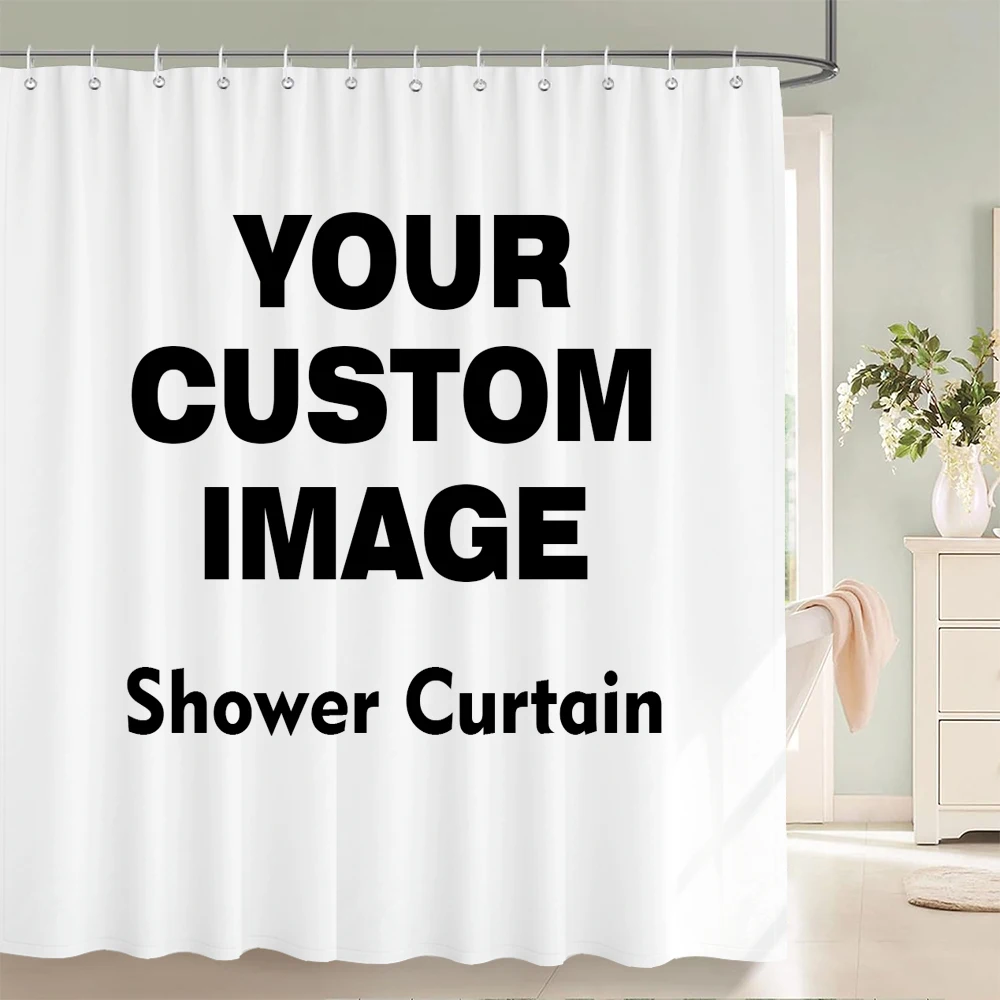 Custom Shower Curtain Bathroom Waterproof Curtains 3D Printing Customized Photo Polyester Bath Decor With Hooks for Dropshipping Custom Shower Curtain Bathroom Waterproof Curtains 3D Printing Customized Photo Polyester Bath Decor With Hooks for Dropshipping