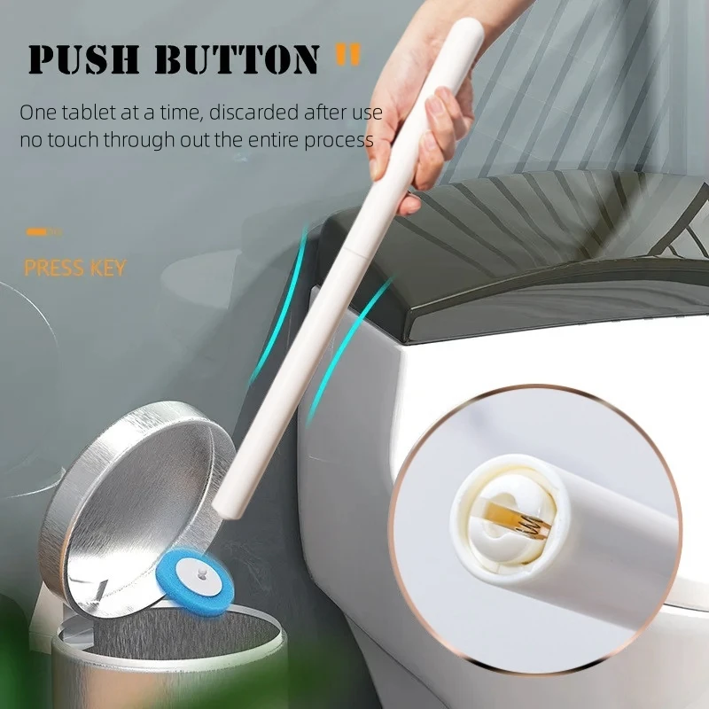 Disposable Toilet Brush Wallmounted Toilet Cleaner Replacement Head Cleaning Tool Toilet Brush WC Kit Bathroom Accessories Disposable Toilet Brush Wallmounted Toilet Cleaner Replacement Head Cleaning Tool Toilet Brush WC Kit Bathroom Accessories
