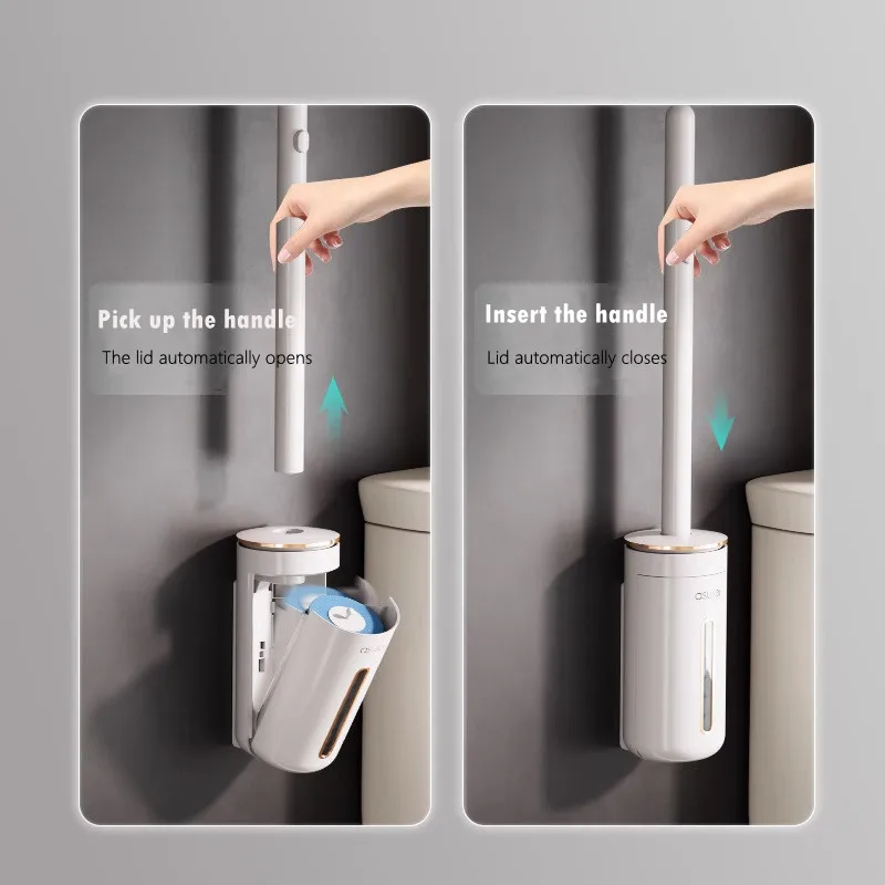 Disposable Toilet Brush Wallmounted Toilet Cleaner Replacement Head Cleaning Tool Toilet Brush WC Kit Bathroom Accessories Disposable Toilet Brush Wallmounted Toilet Cleaner Replacement Head Cleaning Tool Toilet Brush WC Kit Bathroom Accessories