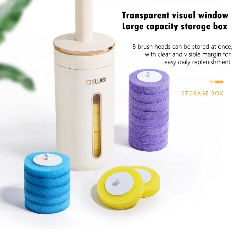 Disposable Toilet Brush Wallmounted Toilet Cleaner Replacement Head Cleaning Tool Toilet Brush WC Kit Bathroom Accessories Disposable Toilet Brush Wallmounted Toilet Cleaner Replacement Head Cleaning Tool Toilet Brush WC Kit Bathroom Accessories