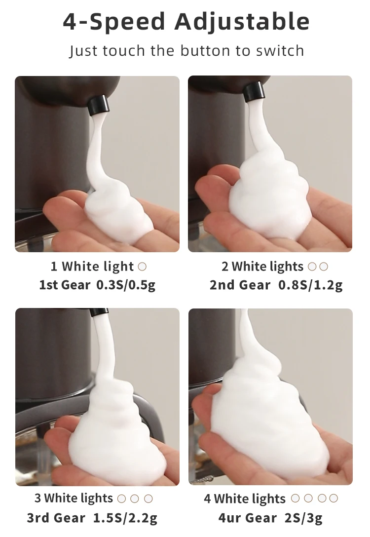 Automatic sensor soap dispenser, foam hand washing device, portable soap bottle, 500ml soap distribution device, in bathroom
