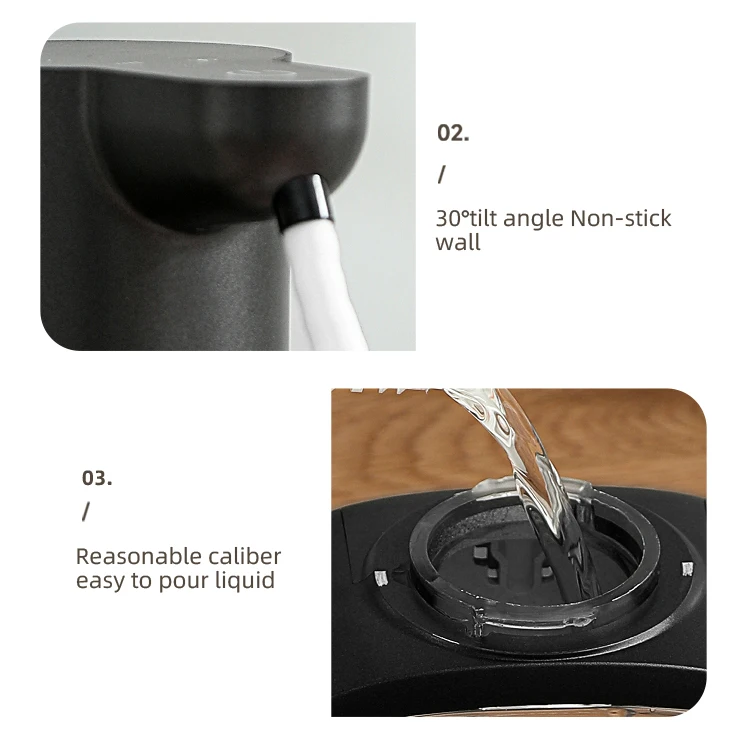 Automatic sensor soap dispenser, foam hand washing device, portable soap bottle, 500ml soap distribution device, in bathroom
