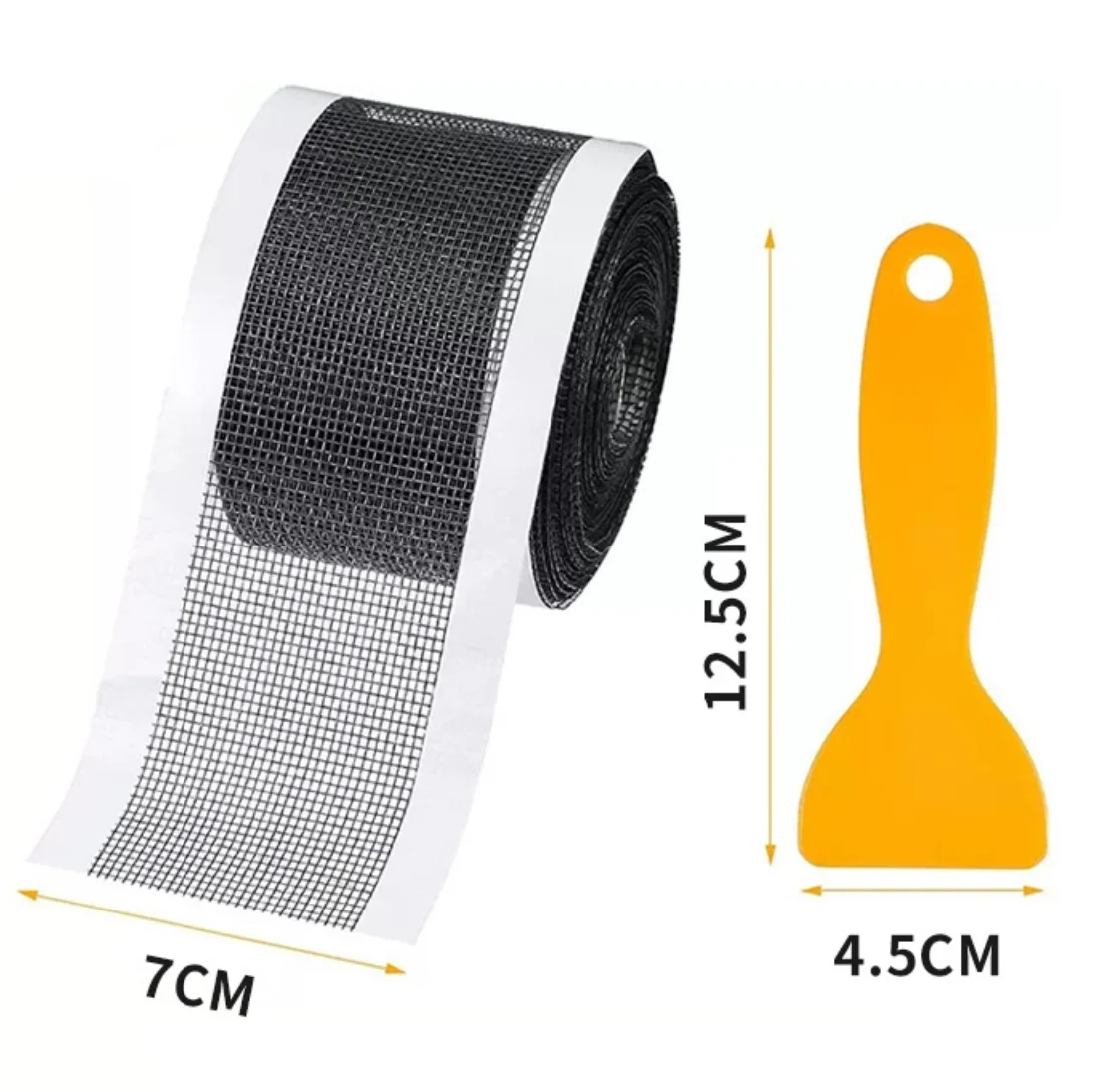 7cm 5-15M Cuttable Shower Drain Hair Catcher, Anti-Clog Self-Adhesive Disposable Floor Drain Sticker for Bathroom Sink Kitchen