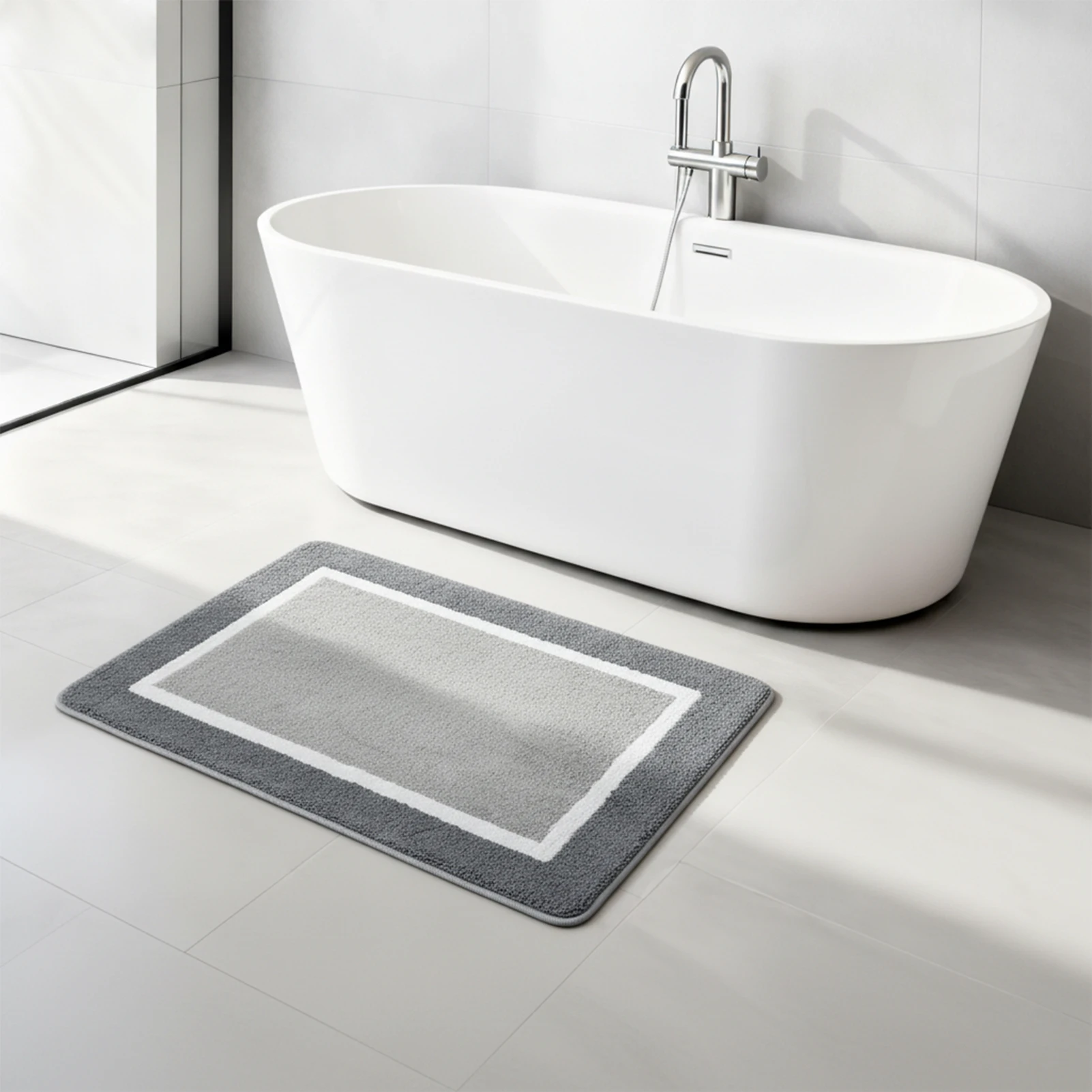 Super Absorbent Bath Mat Memory Foam Carpet Non-slip Bathroom Rug Bathtub Side Floor Rugs Shower Room Doormat Toilet Footpad