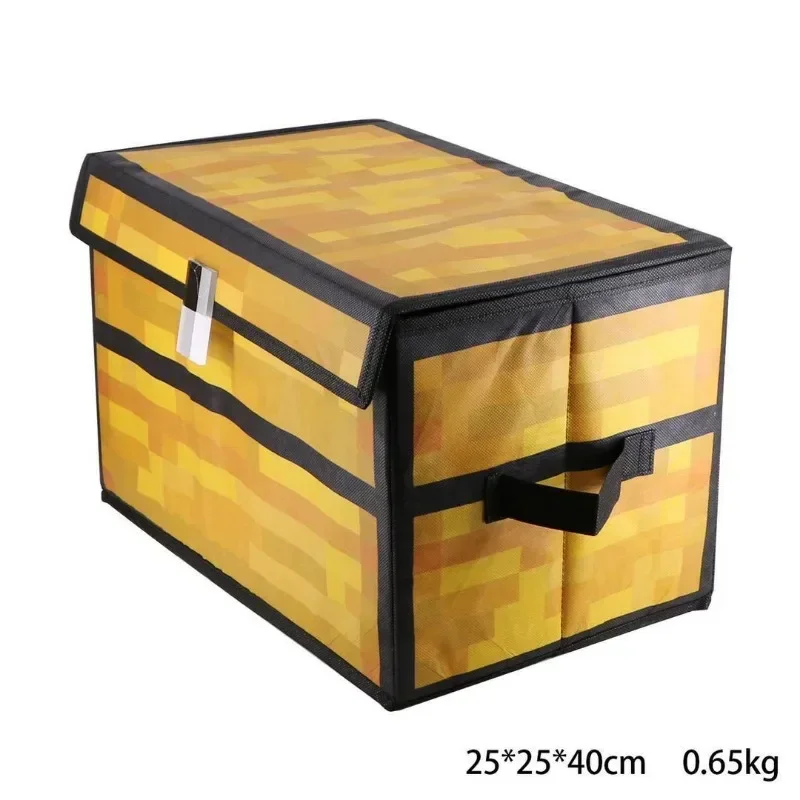MineCraftion Chest Storage Box Large Capacity Foldable Clothes Blanket Quilt Dustproof Organizer Game Funny Home Decoration Box