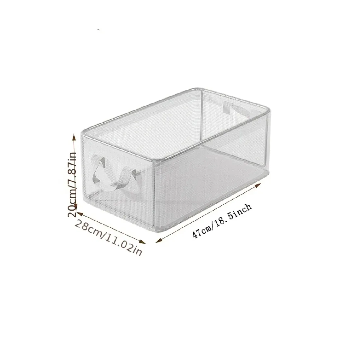 1 Pc Solid Steel Frame Transparent PVC Storage Box Waterproof Underwear Basket Suitable for Home Dormitory Daily Use 1 Pc Solid Steel Frame Transparent PVC Storage Box Waterproof Underwear Basket Suitable for Home Dormitory Daily Use