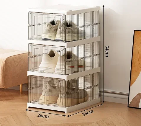 Dustproof 6 Layers Foldable Shoes Box Stackable Transparent Thickened Plastic Bins Sneaker Shoe Organizer Cabinet Organizers Dustproof 6 Layers Foldable Shoes Box Stackable Transparent Thickened Plastic Bins Sneaker Shoe Organizer Cabinet Organizers