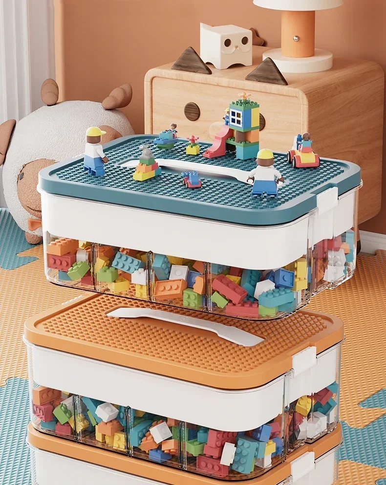 Plastic Storage Box For Lego Children Jigsaw Puzzle Building Block Container Classification Part Sort Box Kidroom Toy Organizer