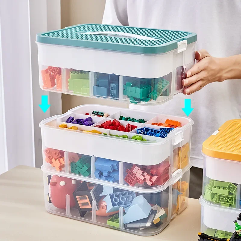 Plastic Storage Box For Lego Children Jigsaw Puzzle Building Block Container Classification Part Sort Box Kidroom Toy Organizer Plastic Storage Box For Lego Children Jigsaw Puzzle Building Block Container Classification Part Sort Box Kidroom Toy Organizer