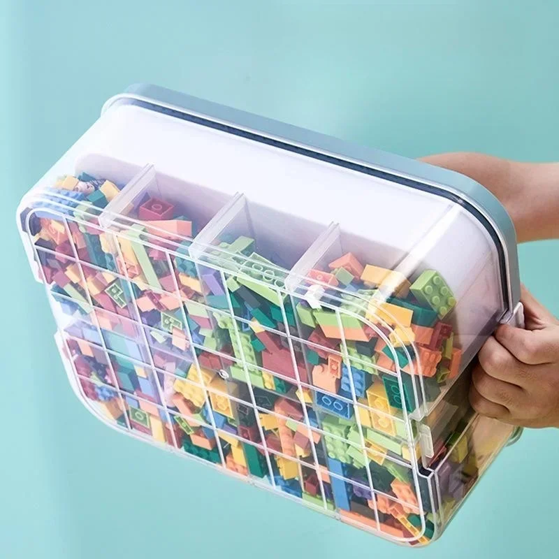 Plastic Storage Box For Lego Children Jigsaw Puzzle Building Block Container Classification Part Sort Box Kidroom Toy Organizer Plastic Storage Box For Lego Children Jigsaw Puzzle Building Block Container Classification Part Sort Box Kidroom Toy Organizer