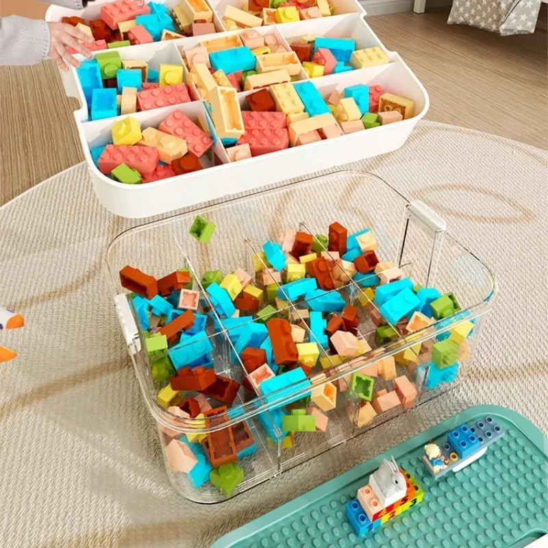 Plastic Storage Box For Lego Children Jigsaw Puzzle Building Block Container Classification Part Sort Box Kidroom Toy Organizer Plastic Storage Box For Lego Children Jigsaw Puzzle Building Block Container Classification Part Sort Box Kidroom Toy Organizer