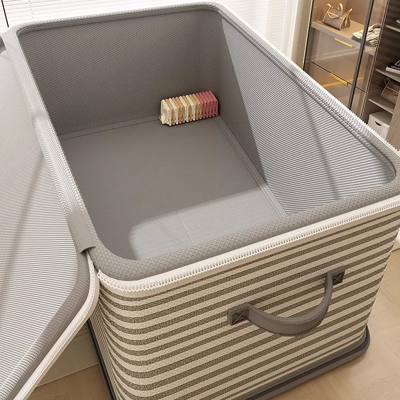 Lockable Storage Box, Used for Organizing Clothes, Blankets, Toys in Wardrobes, Foldable Password Storage Box