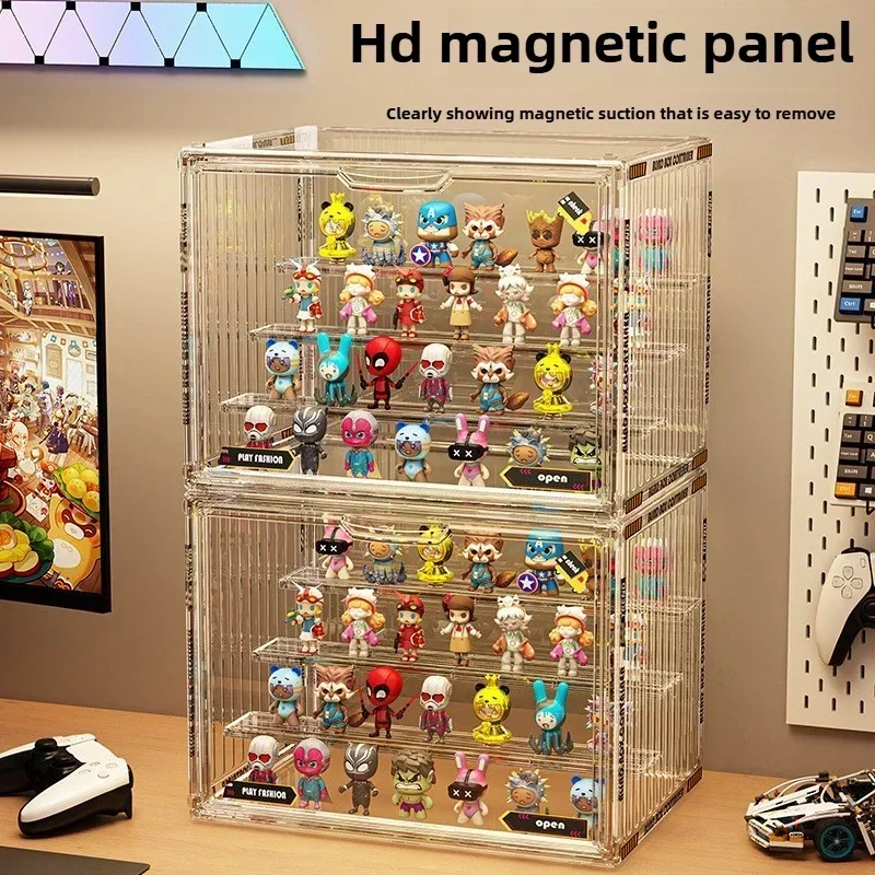 Large Containerized Designs Acrylic Organizer for Collectible Figures and Blind Box Toys Action Figures Desktop Organizers Box Large Containerized Designs Acrylic Organizer for Collectible Figures and Blind Box Toys Action Figures Desktop Organizers Box