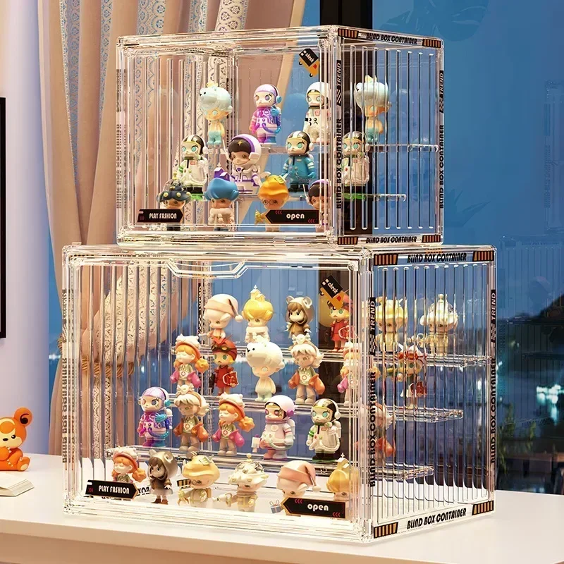 Large Containerized Designs Acrylic Organizer for Collectible Figures and Blind Box Toys Action Figures Desktop Organizers Box Large Containerized Designs Acrylic Organizer for Collectible Figures and Blind Box Toys Action Figures Desktop Organizers Box