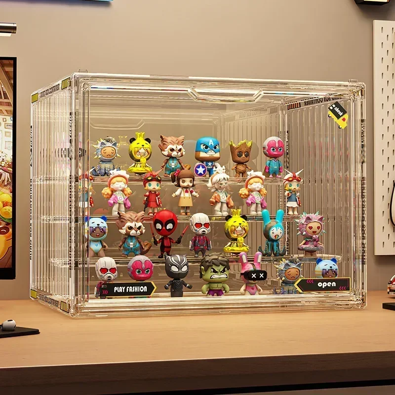 Large Containerized Designs Acrylic Organizer for Collectible Figures and Blind Box Toys Action Figures Desktop Organizers Box Large Containerized Designs Acrylic Organizer for Collectible Figures and Blind Box Toys Action Figures Desktop Organizers Box