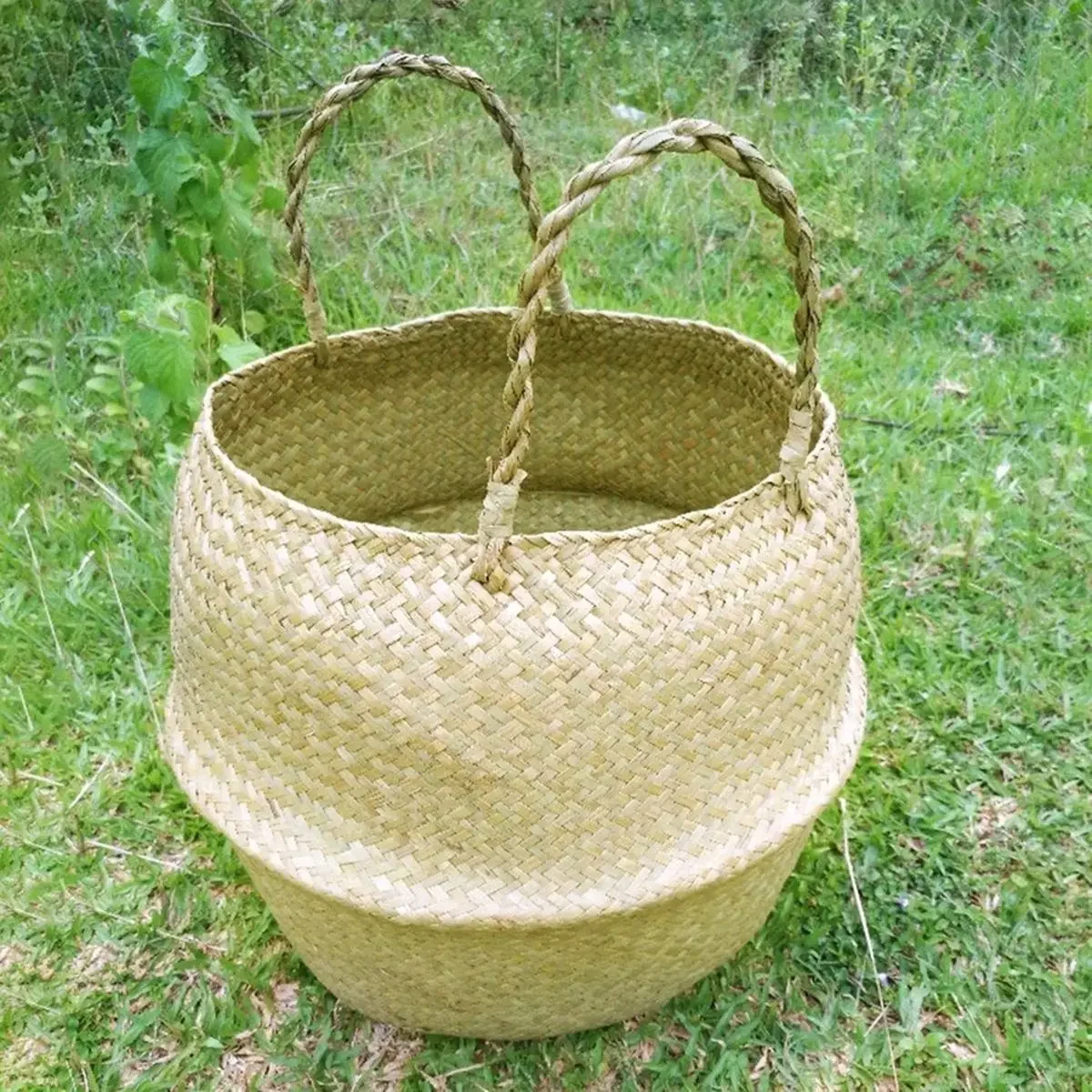 Seaweed Wicker Basket Rattan Hanging Flowerpot Dirty Clothes Storage WF1015 Seaweed Wicker Basket Rattan Hanging Flowerpot Dirty Clothes Storage WF1015
