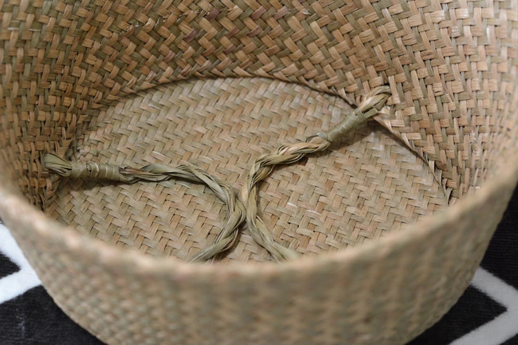 Seaweed Wicker Basket Rattan Hanging Flowerpot  Dirty Clothes    Storage    WF1015