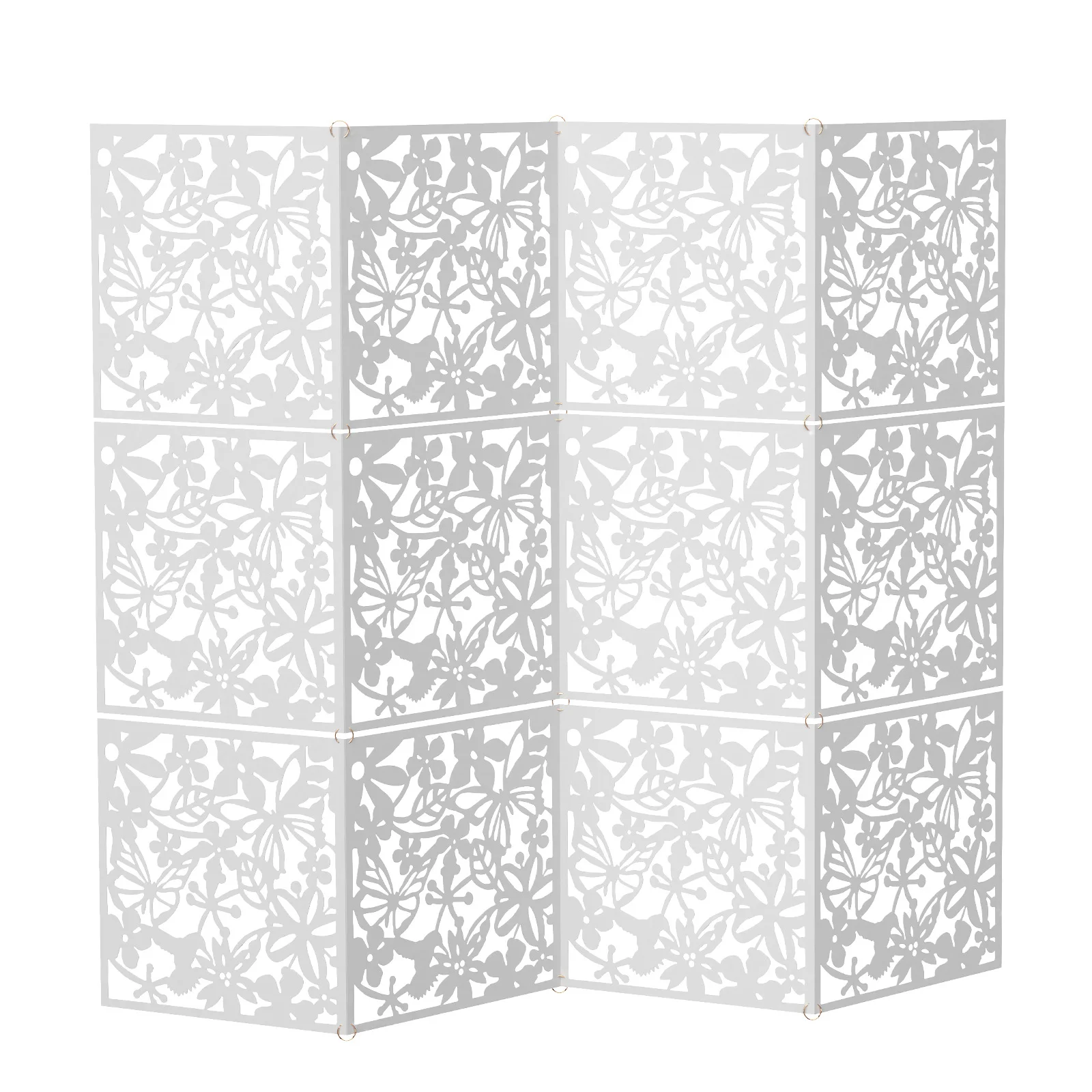 12pcs Hanging Room Divider, 40X40cm PVC Screen Panel With Butterfly Flower Bird Hollow Flowers Hanging Screen Room Divider 12pcs Hanging Room Divider, 40X40cm PVC Screen Panel With Butterfly Flower Bird Hollow Flowers Hanging Screen Room Divider