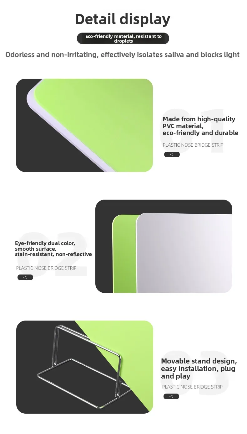 LF Desktop Partition Desk Panel Student Computer Desk Screen Windproof Plastic Desk Organizer No Odor Study Room Divider