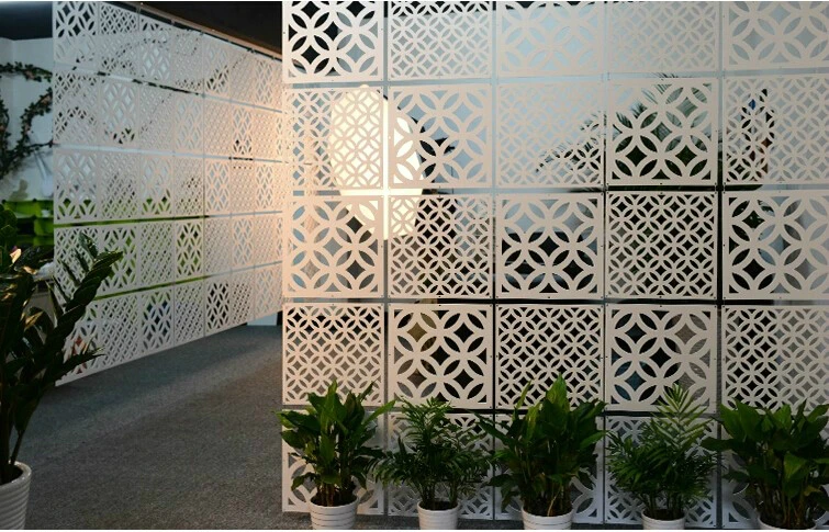 6pcs 29x29cm Hanging Screens Living Room Divider Panels Partition Wall Art Diy Home Decoration White Wood-plastic 6pcs 29x29cm Hanging Screens Living Room Divider Panels Partition Wall Art Diy Home Decoration White Wood-plastic