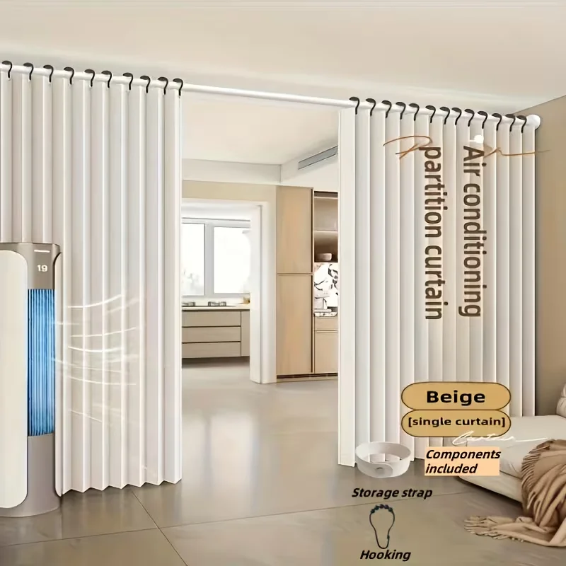Bohemian Style Beige Foldable Partition Curtain Room Divider Easy to Install All-Season Home Decor Door Curtain Bohemian Style Beige Foldable Partition Curtain Room Divider Easy to Install All-Season Home Decor Door Curtain