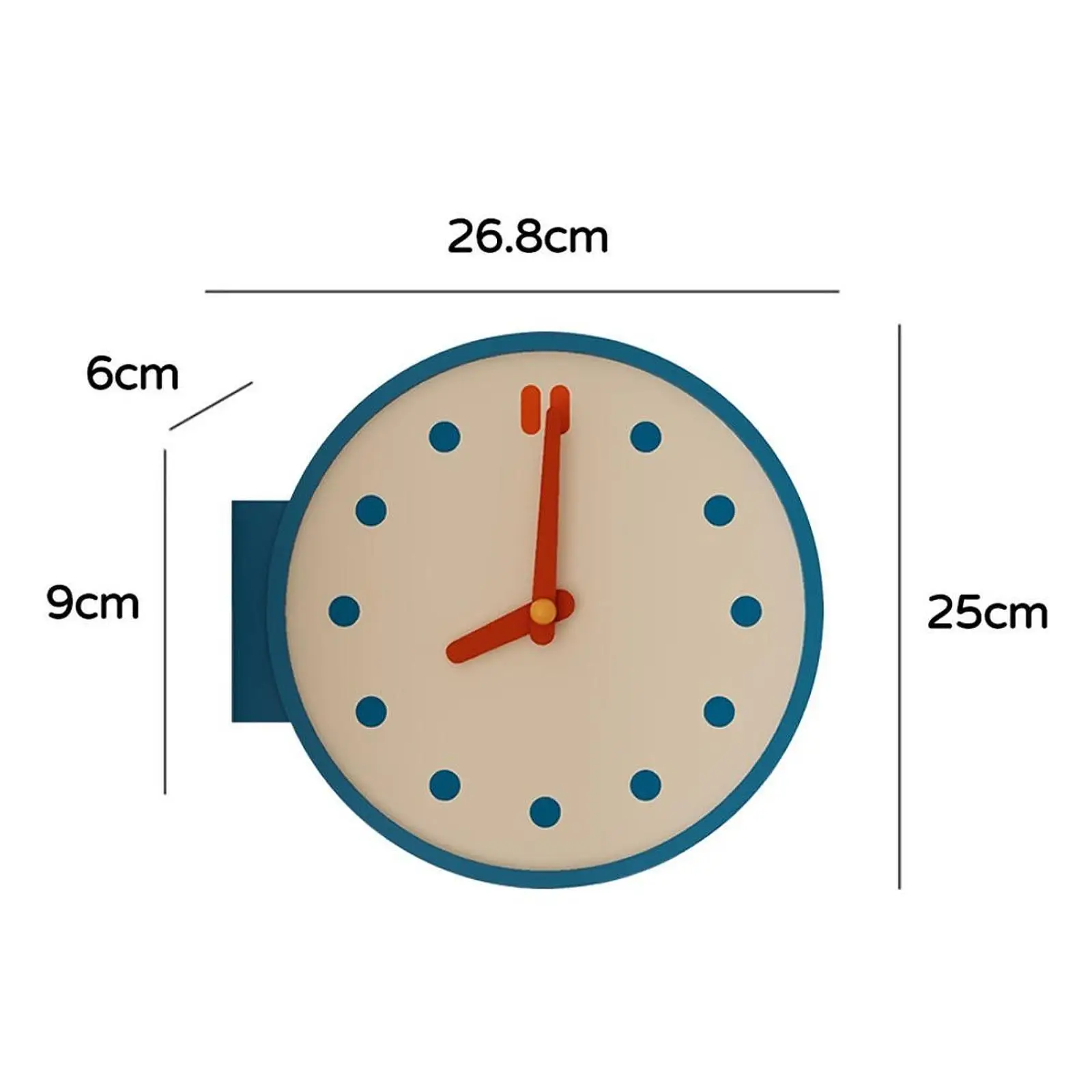 Modern Silent Corner Wall Clock Double Sided Easy Read Acrylic Desk Clock for Office Home Decor Modern Silent Corner Wall Clock Double Sided Easy Read Acrylic Desk Clock for Office Home Decor