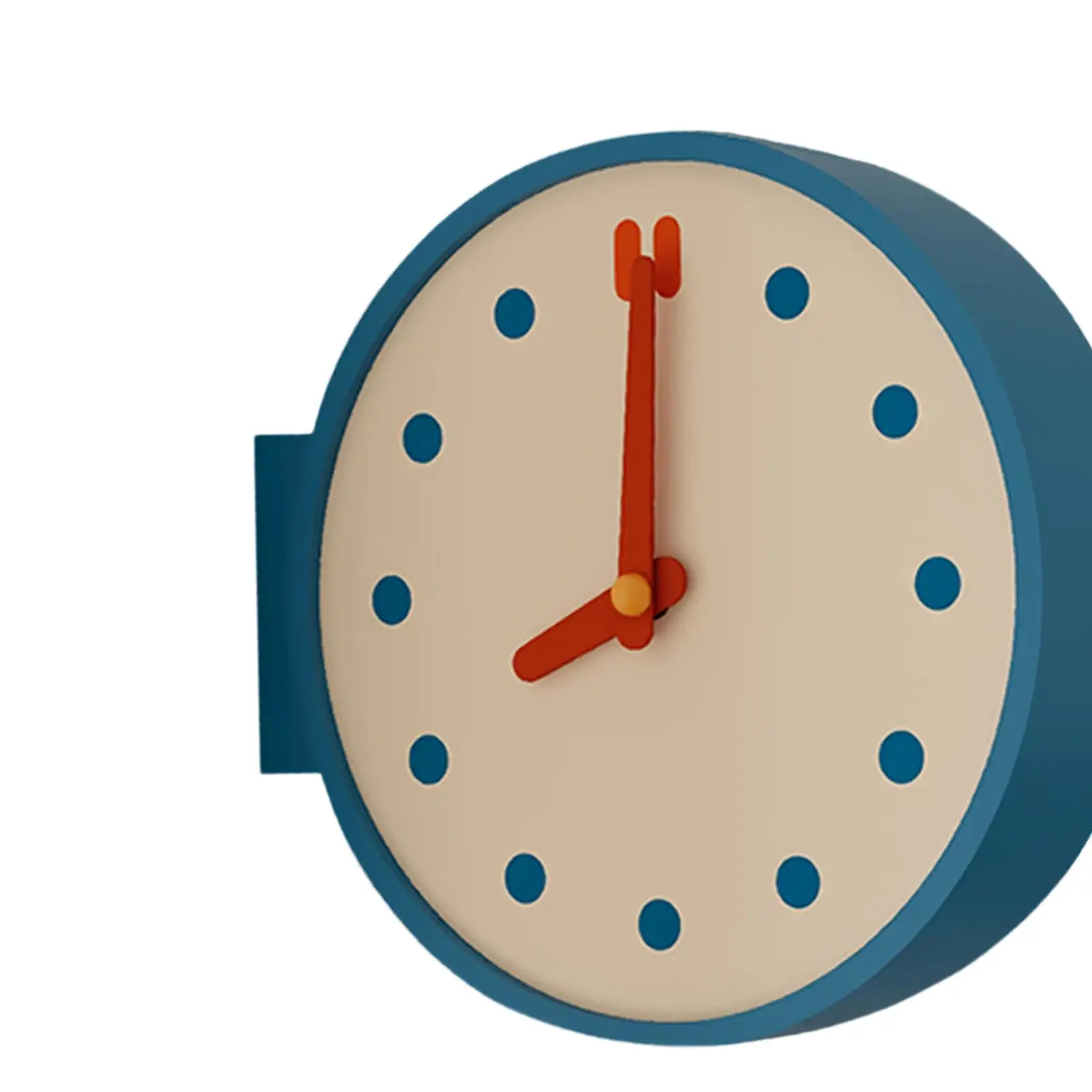 Modern Silent Corner Wall Clock Double Sided Easy Read Acrylic Desk Clock for Office Home Decor