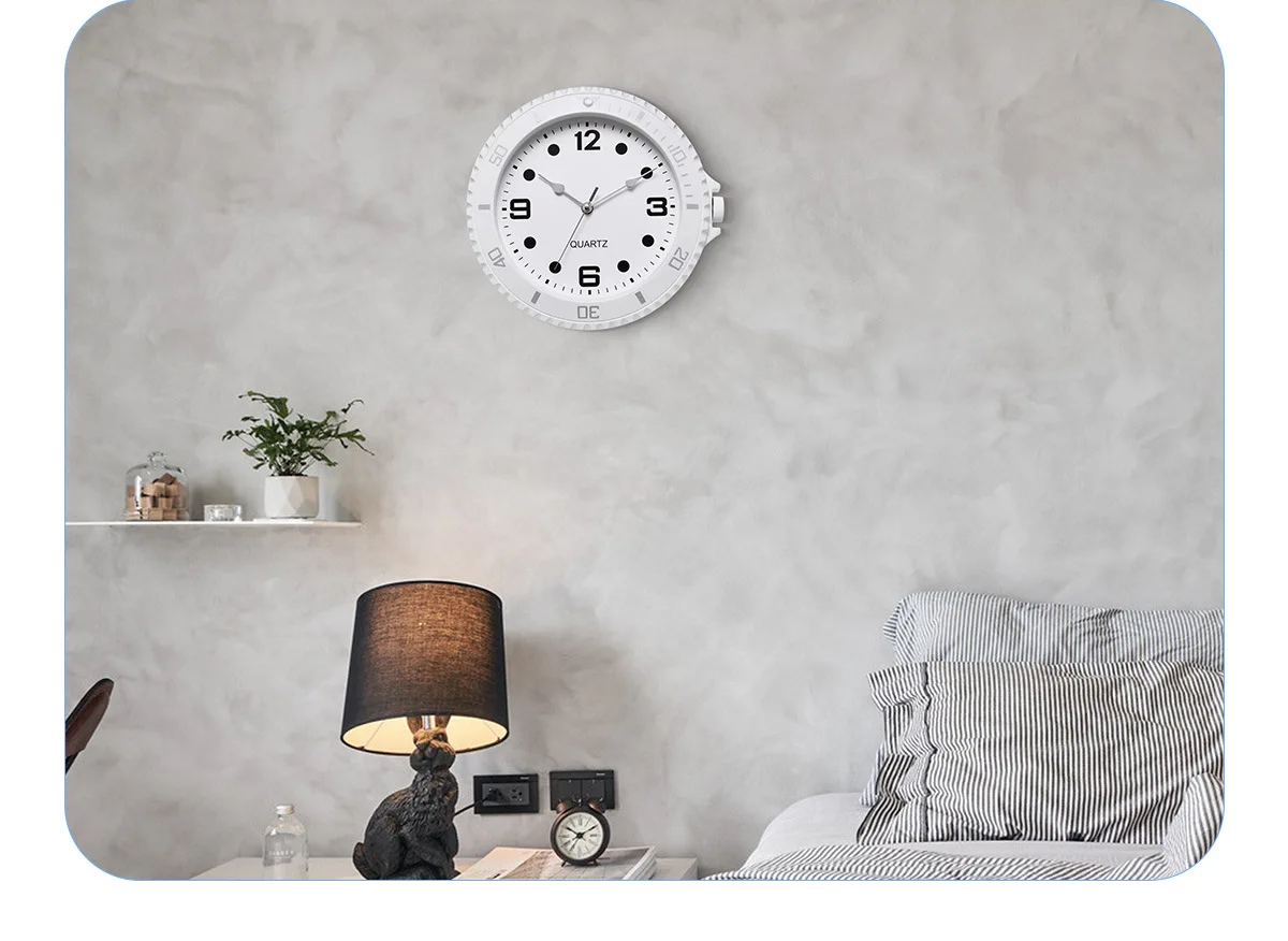 Role Wall Clock Modern Design Silent Quartz Needle Luxury Wall Clocks Silent Sweep Second Home Creative Water Ghost Wall Clock