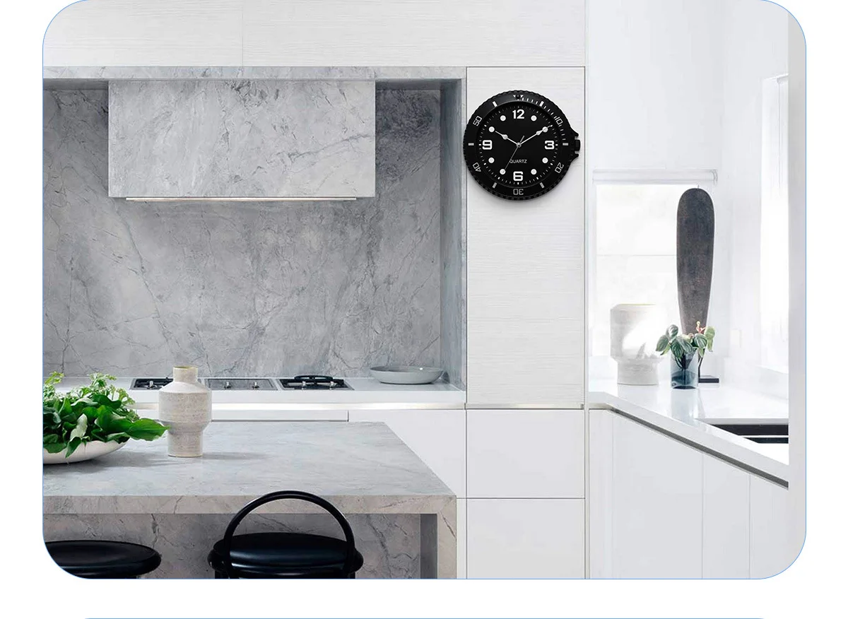 Role Wall Clock Modern Design Silent Quartz Needle Luxury Wall Clocks Silent Sweep Second Home Creative Water Ghost Wall Clock