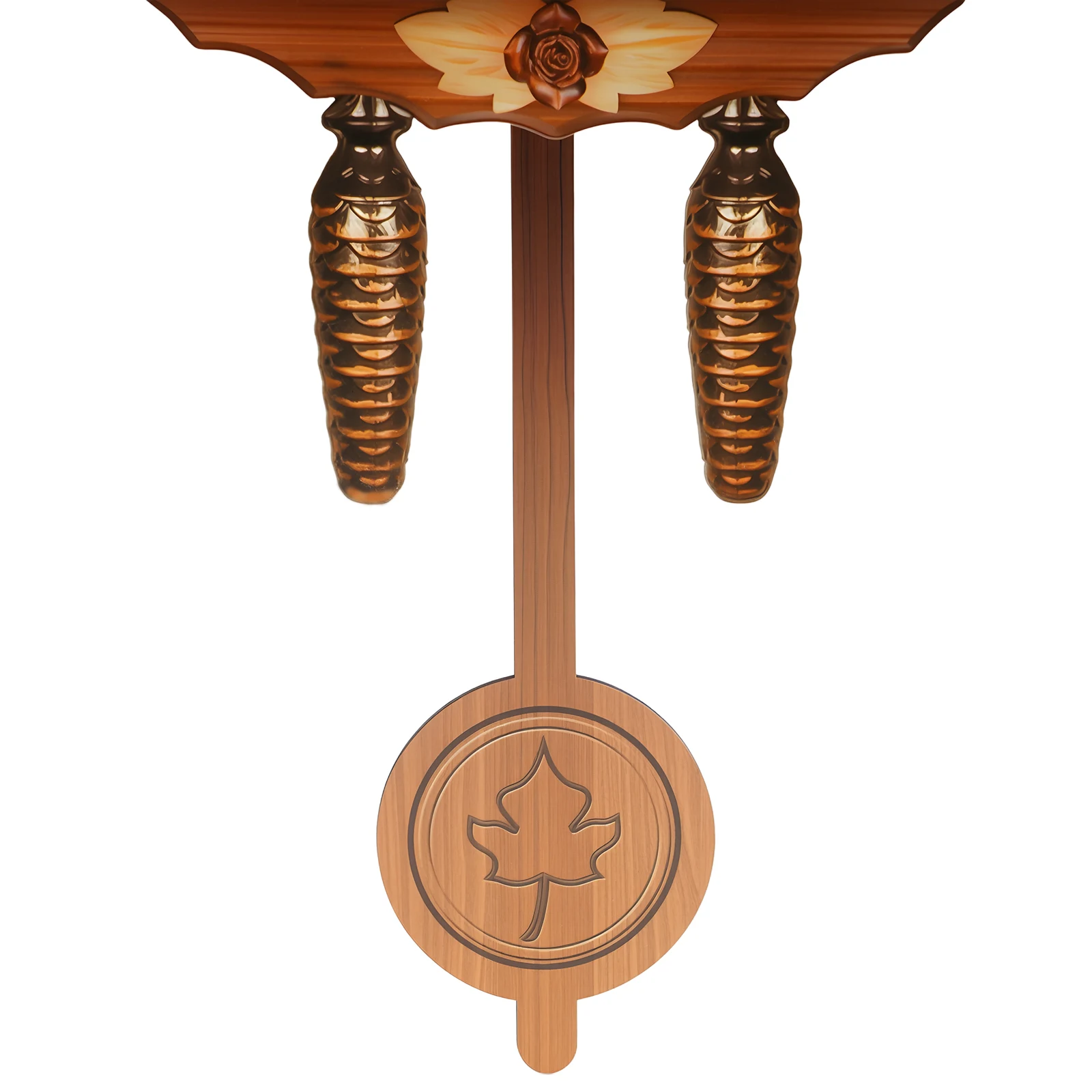 Vintage Cuckoo Wall Clock with Bird Chime, Nordic Decor Wooden Wall Clock, Hanging Wall Clock Decoration 25*10*50cm