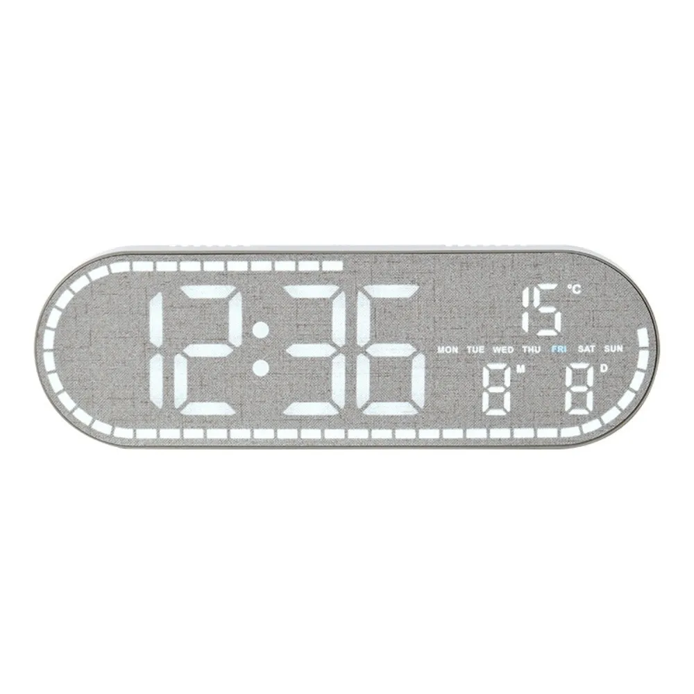 Wall-mounted Electronic Wall Clock Multi-functional Temperature Digital LED Clocks DST 12/24H Display Table Clock for Bedroom Wall-mounted Electronic Wall Clock Multi-functional Temperature Digital LED Clocks DST 12/24H Display Table Clock for Bedroom